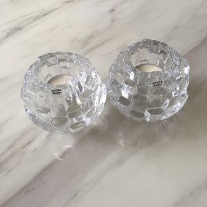 Kosta Boda Candle Votive Pair